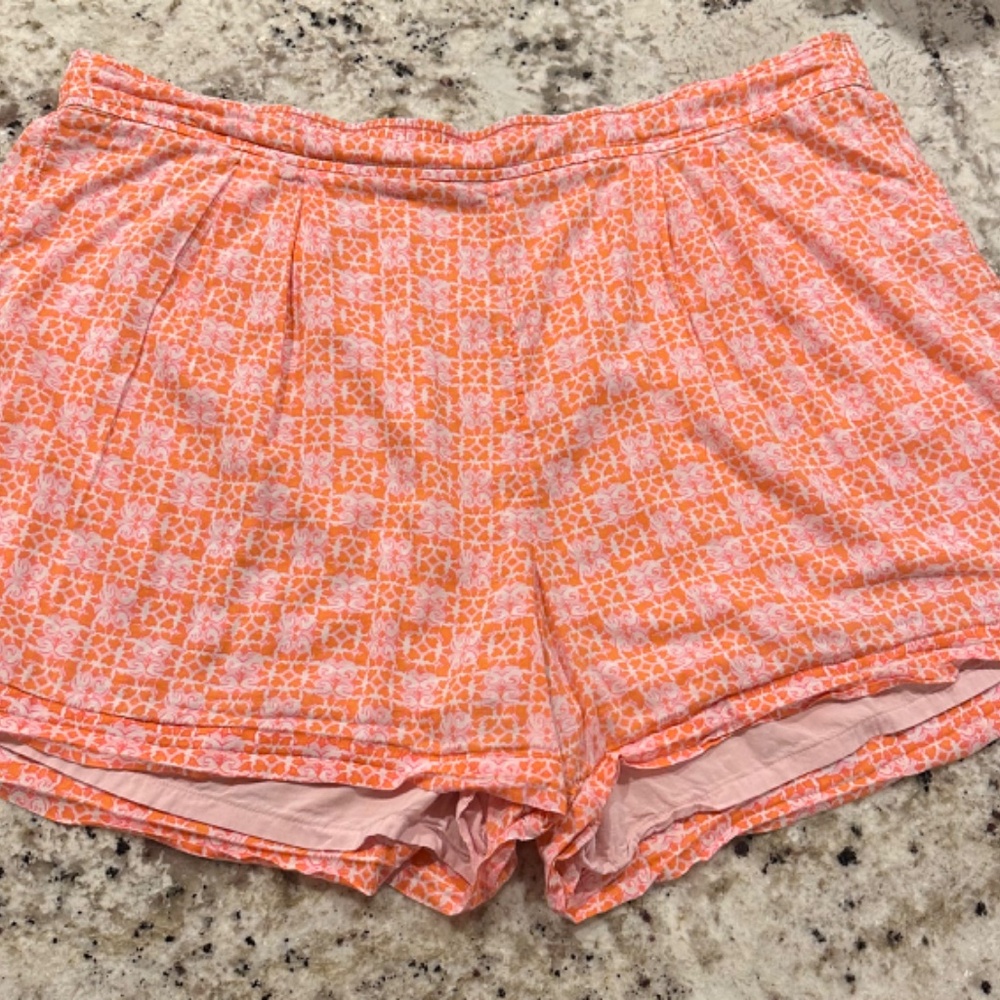 *GENTLY WORN* Vineyard Vines Women's Plus 2X Tortolla Tile Luxe Pull-On Short